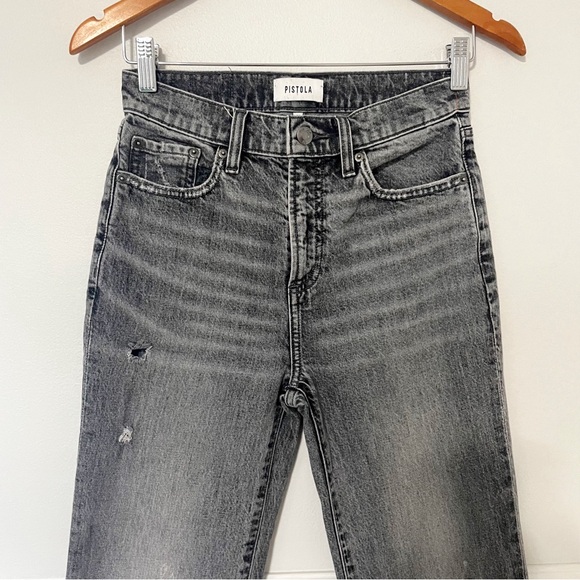 Pistola • ally high rise vintage jeans in earl grey vintage sz 24 - Picture 8 of 13